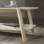 Ensemble de 3 tables basses, 2 tables basses et 2 tables de bout, fini blanc cassé