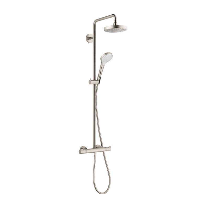 Croma Pressure Balanced Complete Shower System, Brushed Nickel