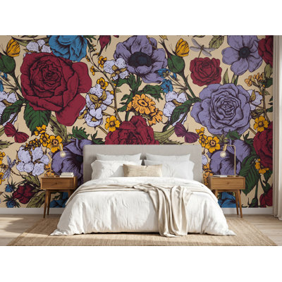 Wall Mural, 125"W x 125"H, Pre-Pasted Paper