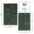 Yasmen Super Soft Absorbent Chenille Bath Rug Set with Non-Slip Backing-2040465418