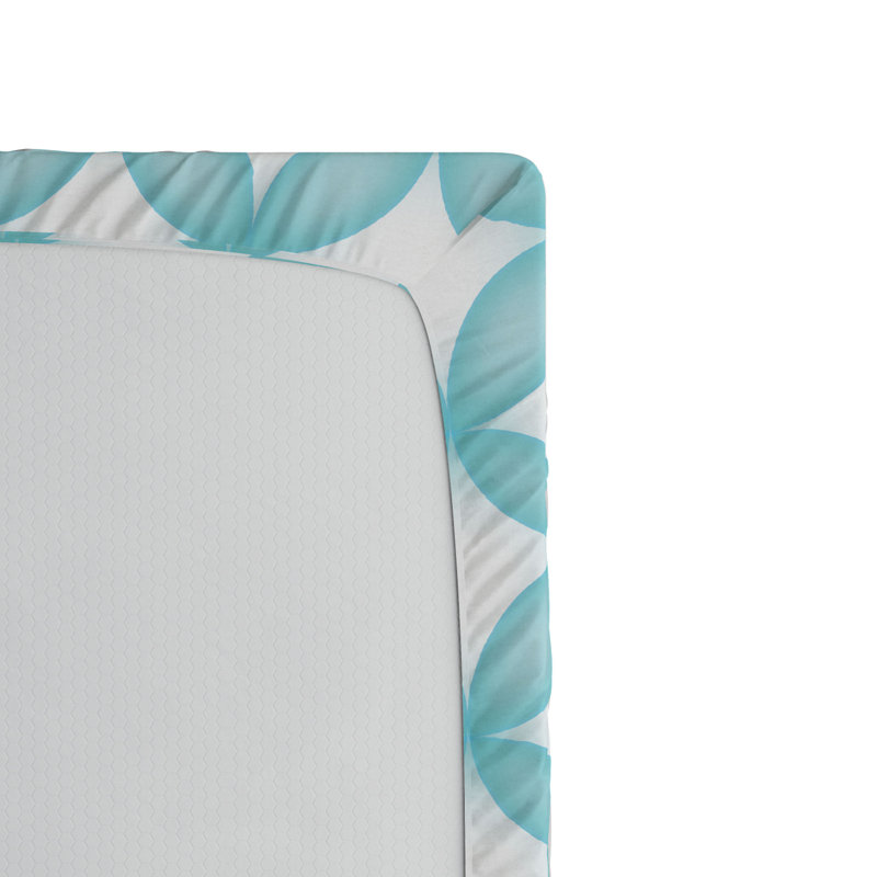 Microfiber Geometric Fitted Sheet, Twin Fitted Sheet