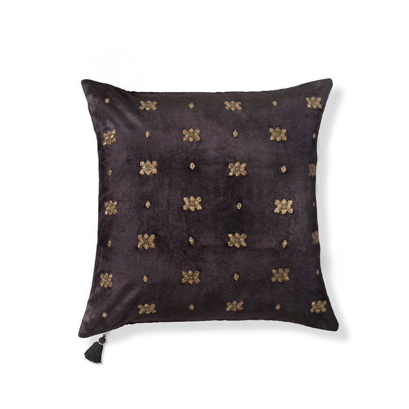 Velvet Pillow Cover & Insert, 20"H x 20"W, Square