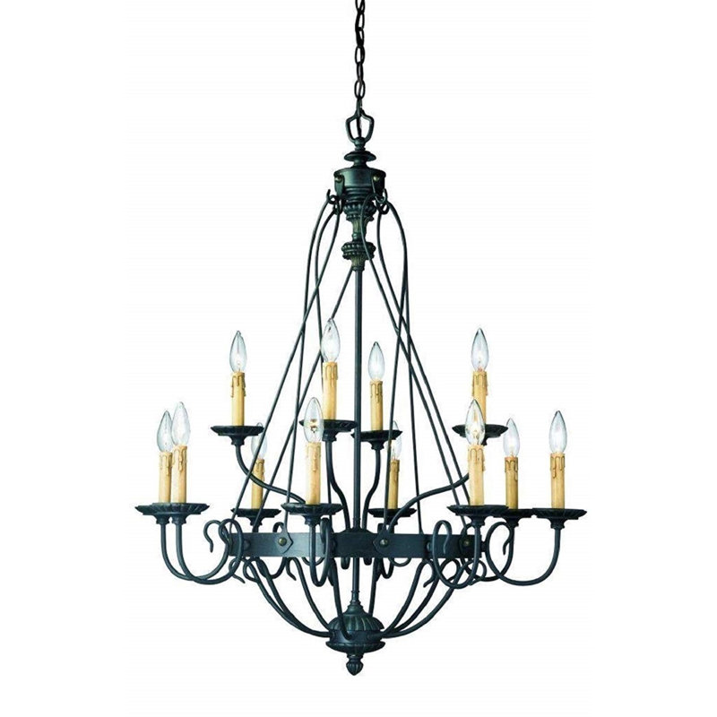 Lustre empire 12 lumières Annabele