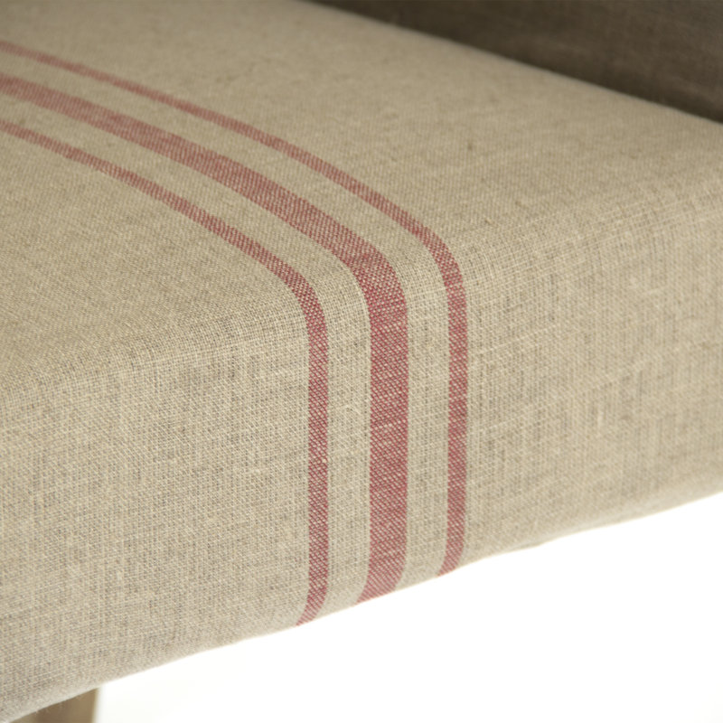 Avignon Linen Armchair, Red 100% Linen