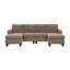 Ranjeeta 101" Wide Modular Sofa with Ottoman-1859924403
