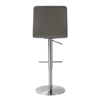 Upholstered Counter Stool with Metal Frame