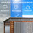 3*5ft Iron Combined Shed - Stylish & Build. Cedarwood With Waterproof Coating, Iron Accessories. Ventilation Ports Translucent Windows For Better Airflow . Construction, Easy Installation. Versatile