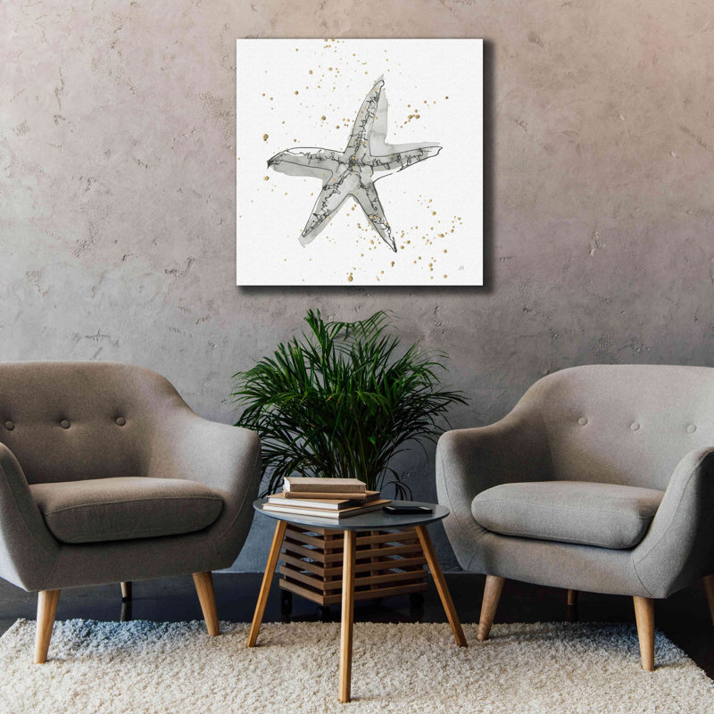 «Starfish I» par Chris Paschke, estampe numérique sur toile, H 37 po x l 37 po x P 1,5 po