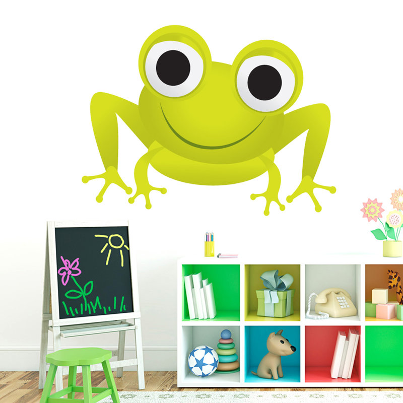 Décalcomanie murale à motif grenouille, H 36 po x l 46 po