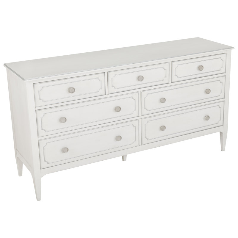 Commode Camille, Lin / étain antique