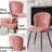 Dining Chairs, Upholstered Chenille Fabric Kitchen Chairs With Metal Legs Wingback For Bedroom, Living Room, Apartment-1067916900-1067916899