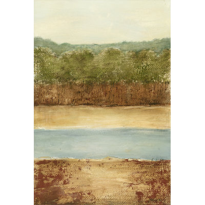 Golden Meadow I 1 Piece Wrapped Canvas Painting