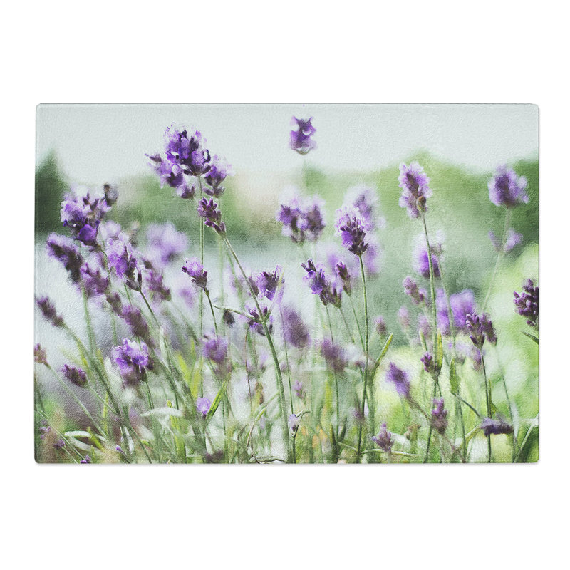 Lavender Vol.1 Painting Chopping Board, 0.4cm H x 28.5cm W x 39cm L