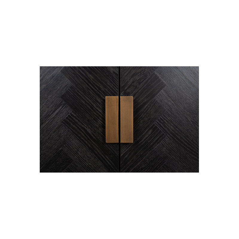 Blackbone Media Console, Black/Gold, 79"