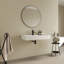 31" Wall Mount Bathroom Vanity, Modern Stone Resin Bathroom Floating Vanity
