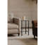Table d'appoint Mota en marbre Botticino