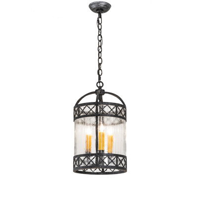 Antencio 3 - Light Gunmetal Cylinder Pendant