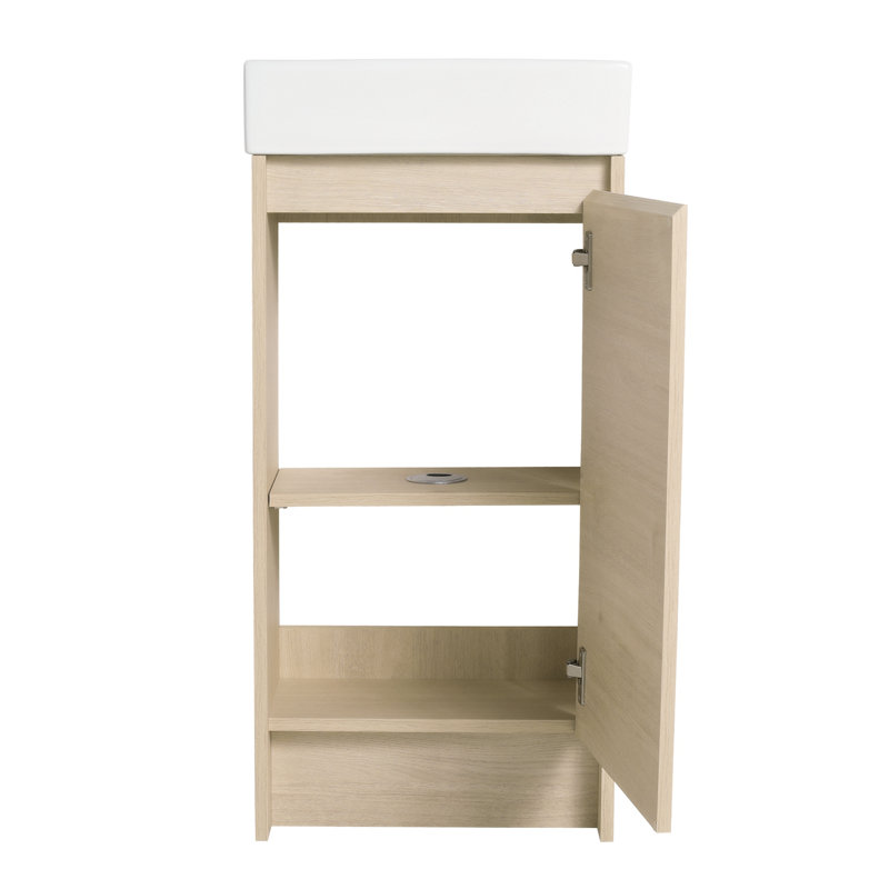 Ensemble de meuble-lavabo simple 16,19 po avec plateau en céramique Quennell
