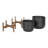 Delarosa 2-Piece Metal Pot Planter Set