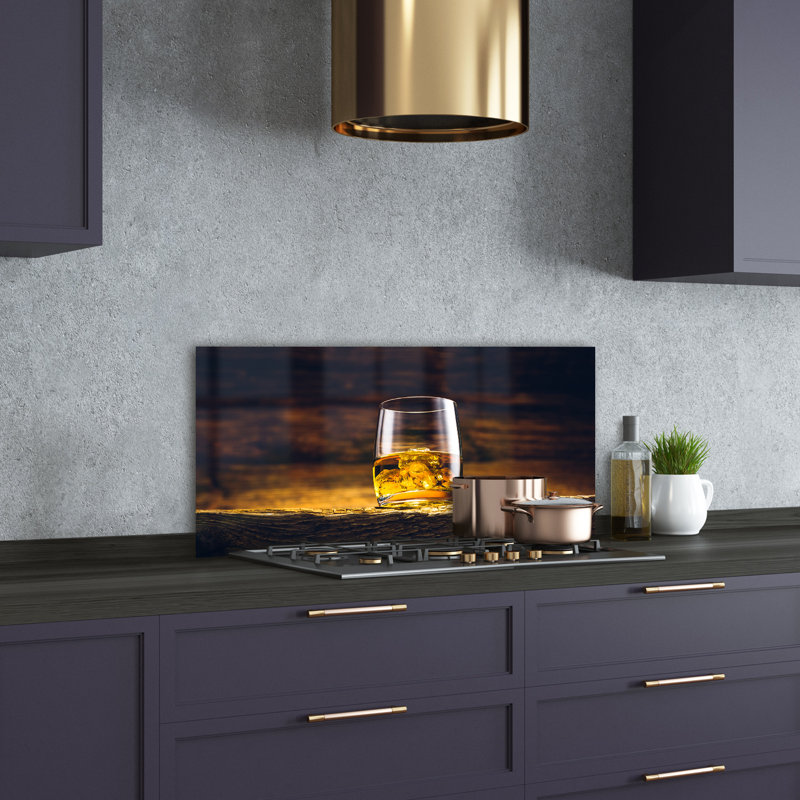 Louva 50cm W x 100cm L Glass Peel and Stick Panel