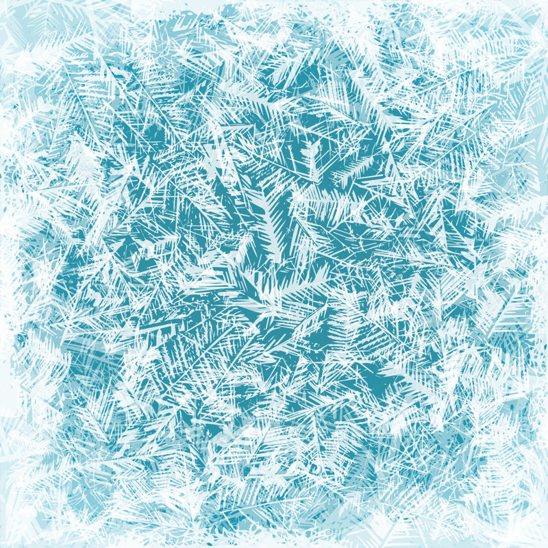 Frost Texture - Wrapped Canvas Print, 122cm H x 122cm W x 3.8cm D