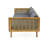 Claremont 3 Seater Daybed With Rattan Arms-648468044-648468045