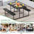 Picnic Table Bench Set For 2-4 People Outdoor Rectangular Camping Dining Table-80403540