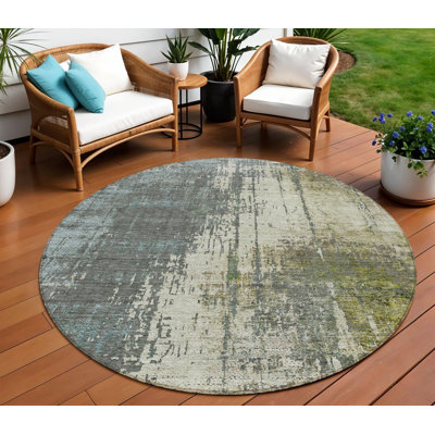 Tapis beige rond 8 po