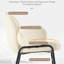 Anston 46cm H Linen Upholstered Metal Armchair-1130111637-1111580770
