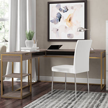 Adan Task Chair Etta Avenue Upholstery Color: Tan