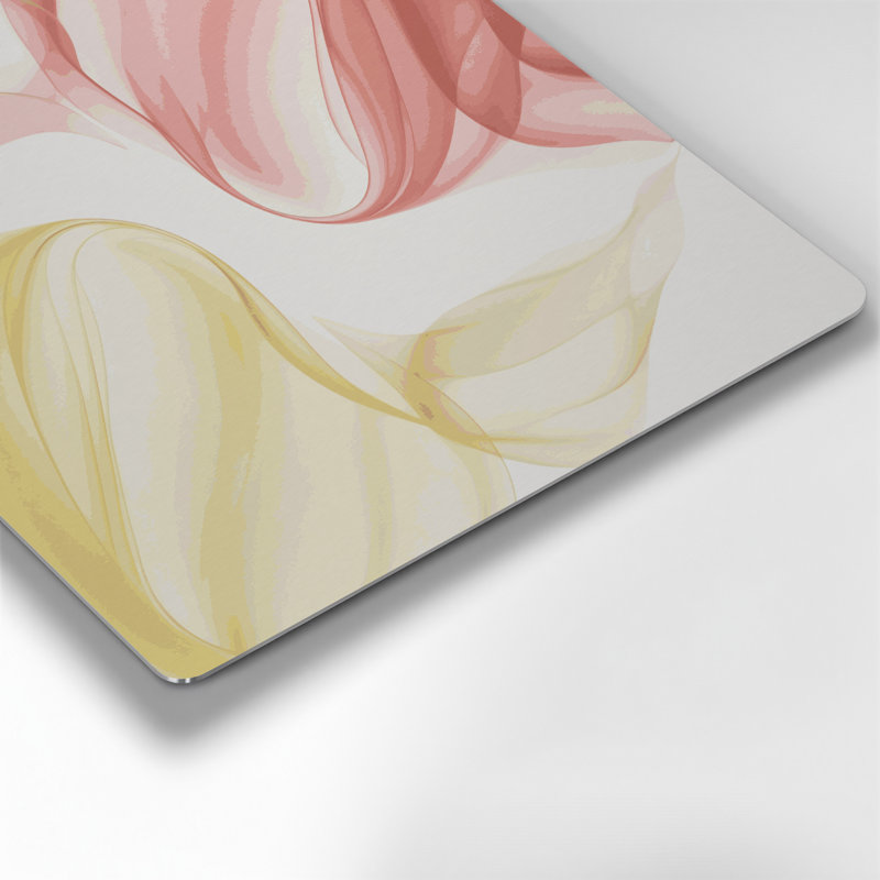 Gradient abstrait 77, art mural en métal beige, H 12 po x l 12 po