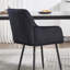 Kilduff Velvet Upholstered Dining Chair with Armrests-110990743-129588259
