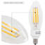 4 W (équivalent à 40 W), DEL C11, ampoule à intensité variable, blanc doux (2 700 K) à culot candélabre