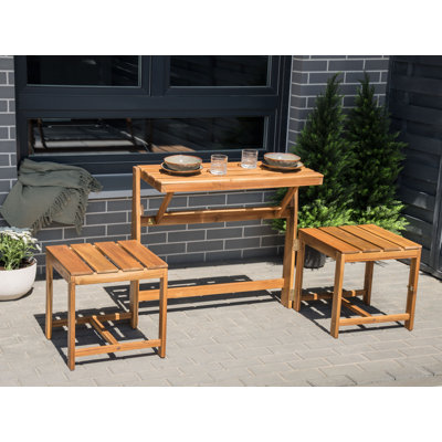 Thalia Solid Wood Acacia Outdoor Bench