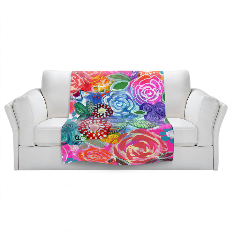 Hand Woven Throw Blanket, 68" W x 80" L