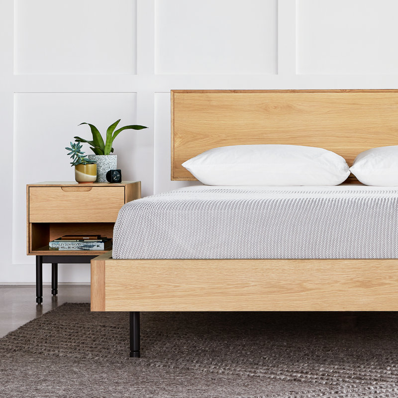 Munro Bed, King, White Oak