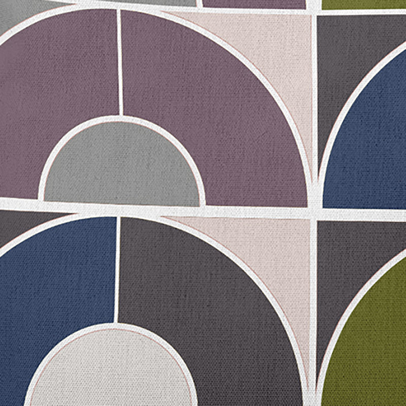 Coussin décoratif Geom Arches, Bleu pierre, 26" x 26"