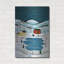 Art mural en métal luxueux «Skating On The Pond» par C Munro, 24 po x 36 po-114970566