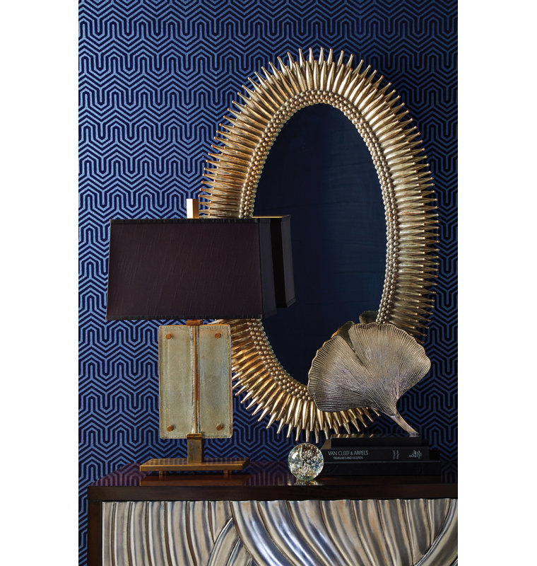 Lucius Flat Composite Wall Mirror, Antique Silver