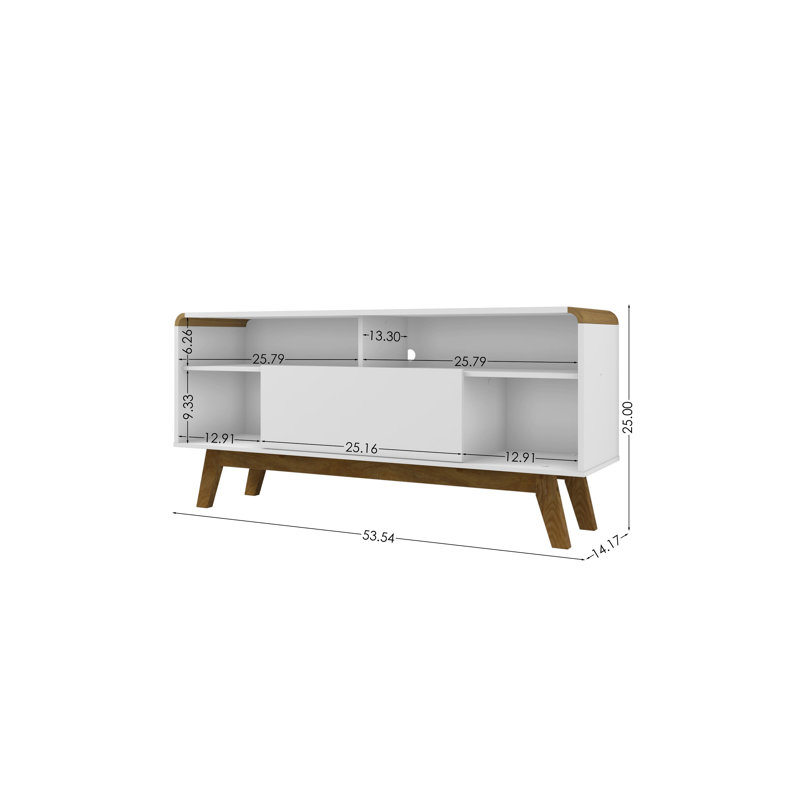 Bertien TV Stand for TVs up to 65", White