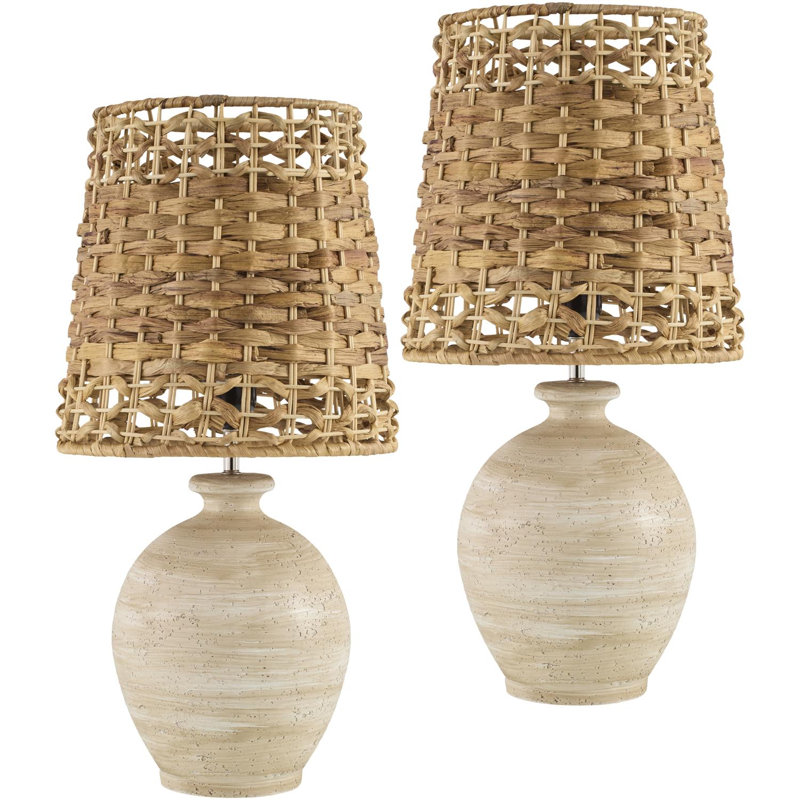 Lampe de table Ashae, Gris