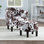 Fauteuil demi-tonneau avec repose-pieds Anges