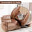 75.2'' Wide Classic Leather Reclining Sectional, Loveseat Recliner With Storage & Cup Holders-1372555128