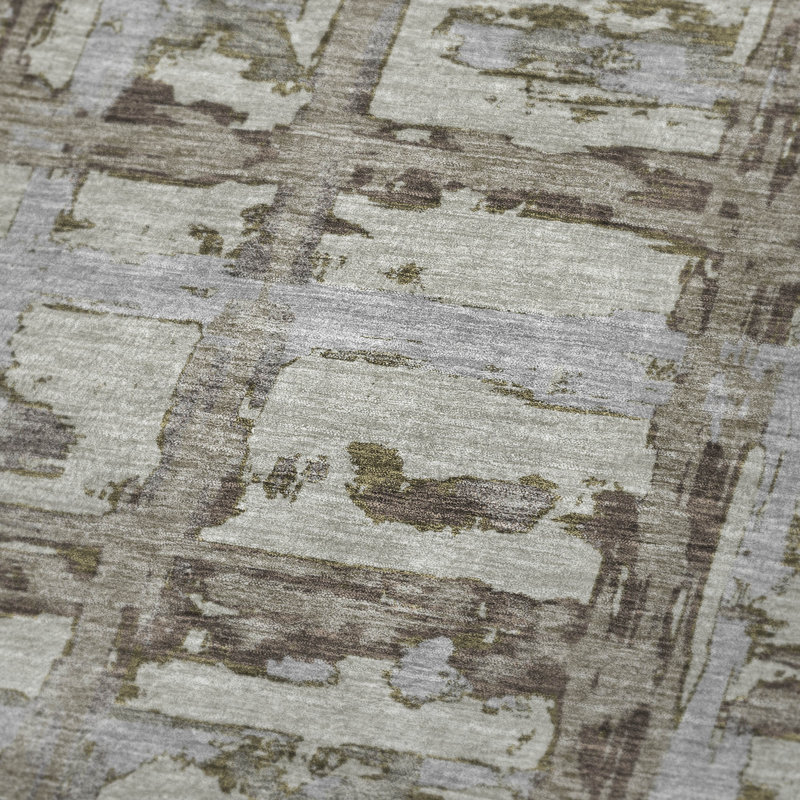 Jeté à rayures Addison Sherpa ASB745, Taupe