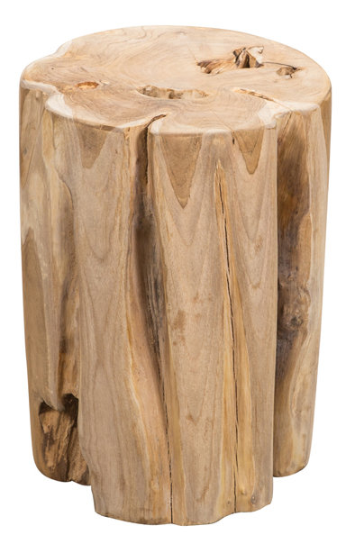 Derr Solid Wood Tree Stump End Table
