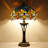 Tiffany Table Lamp Blue Yellow Stained Glass Desk Lamp 16X16X24 Inches Dragonfly Style Reading Light