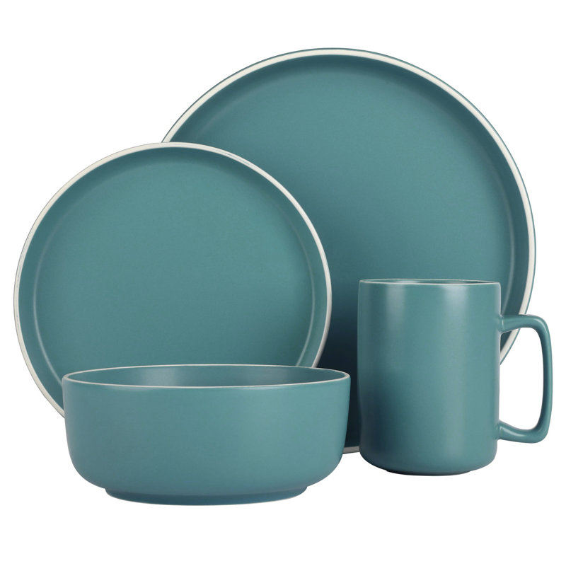 Ensemble 16 pièces de vaisselle en grès Gap Home, Sarcelle