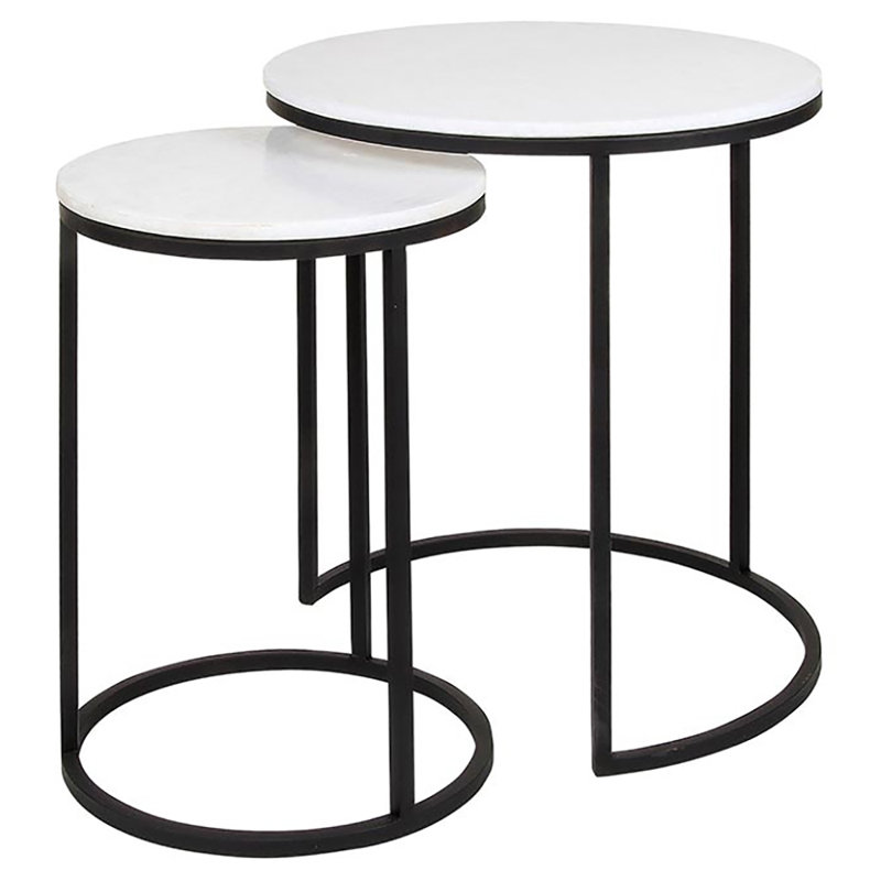 Marble Nesting End Table