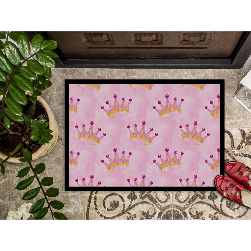 Tapis d’extérieur antidérapant à couronne princess Walden, H 0,2 po x l 36 po x P 24 po