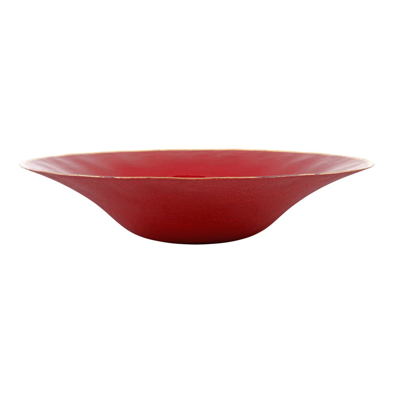 Plateau en verre métallique, Rubis